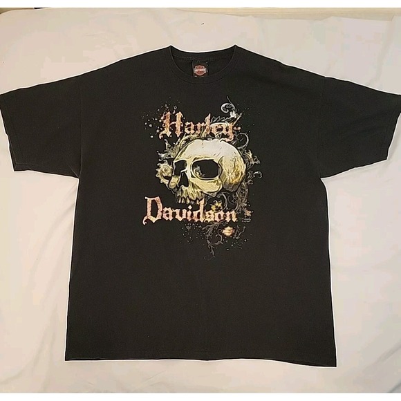 Harley-Davidson Other - Harley Davidson T Shirt Mens 2XL Black Bahamas 2009 Skull Cotton